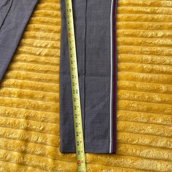 BRAX Women’s Work Pants Style Mills Brown Side Stripes NWT ACTUAL 33x31 Skinny - Picture 6 of 7